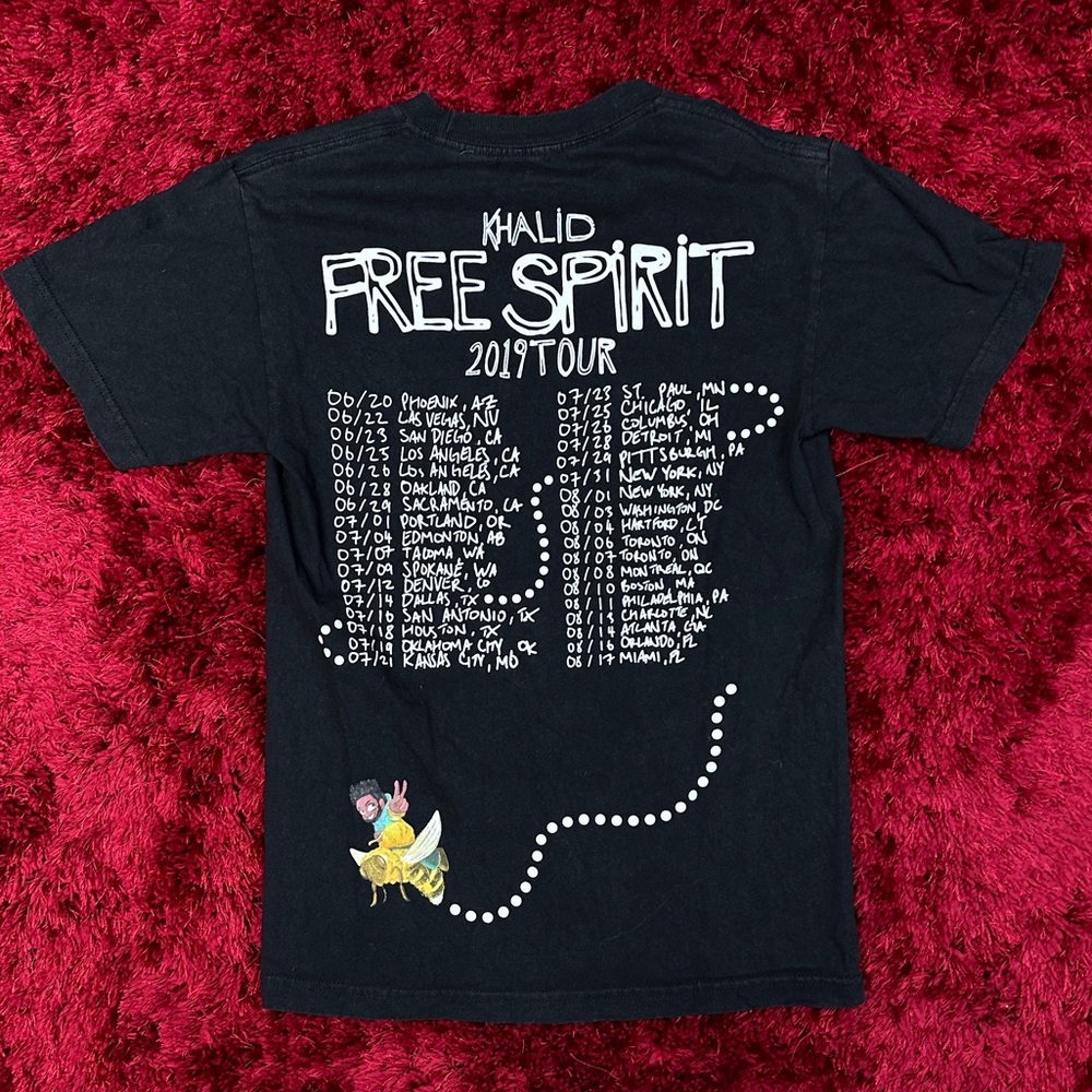 Khalid Free Spirit Album Art Shirt Small Tour Dates 2019